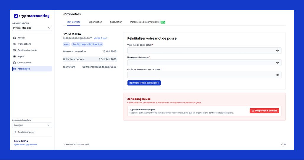 Screenshot - Screen Cryptoaccounting